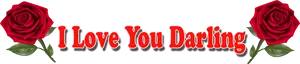 Romantic Anniversary Greeting PNG Image