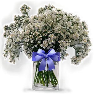 Romantic Baby's Breath Centerpiece Png Yxq PNG Image