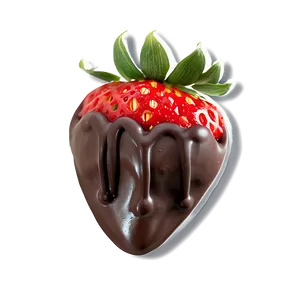 Romantic Chocolate Covered Strawberry Png 06272024 PNG Image