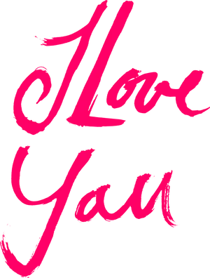 Romantic Declaration Brush Script PNG Image