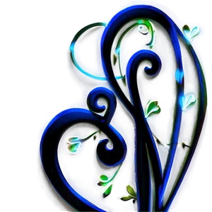 Romantic Flourish Heart Png Kge43 PNG Image