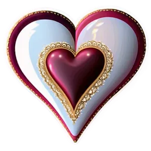 Romantic Heart Clipart Set Png Gaw84 PNG Image