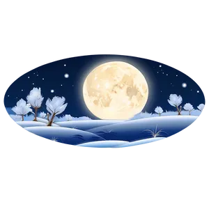 Romantic Moonlight Scene Png 06132024 PNG Image