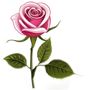 Romantic Rose Vector Drawing Png Glf92 PNG Image