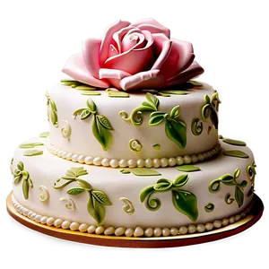 Romantic Wedding Cake Png Qgr PNG Image