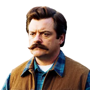 Ron Swanson Silhouette Png 96 PNG Image