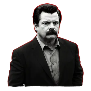 Ron Swanson Silhouette Png Krq PNG Image