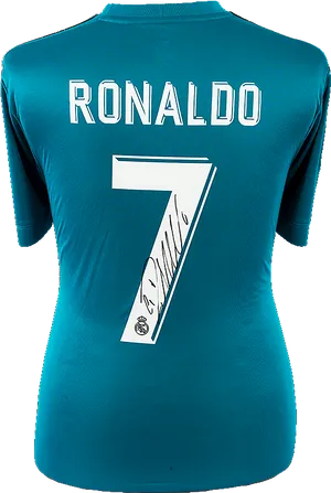 Ronaldo Number7 Real Madrid Jersey PNG Image