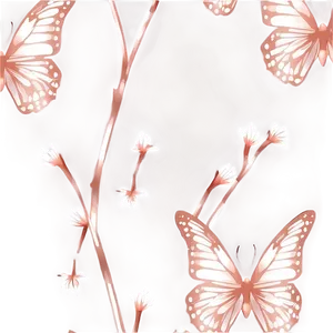 Rose Gold Butterfly Wallpaper Png 56 PNG Image