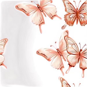 Rose Gold Butterfly Wallpaper Png Adp PNG Image