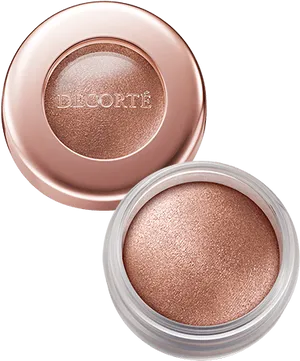 Rose Gold Eyeshadow Pot Decorte PNG Image