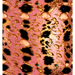 Rose Gold Glitter Animal Print Png 06252024 PNG Image