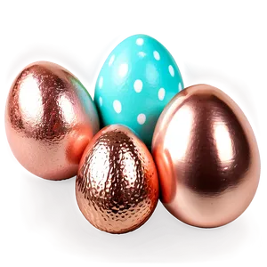 Rose Gold Glitter Easter Eggs Png Tlf17 PNG Image