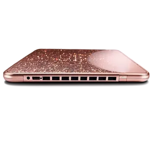 Rose Gold Glitter Laptop Png Box96 PNG Image