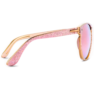 Rose Gold Glitter Sunglasses Png 2 PNG Image