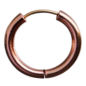 Rose Gold Hoop Earring Png Uuk PNG Image