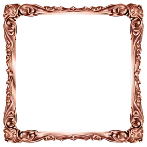 Rose Gold Wedding Frame Png Dxs PNG Image