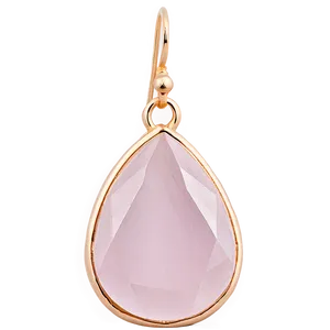 Rose Quartz Teardrop Earrings Png 06272024 PNG Image