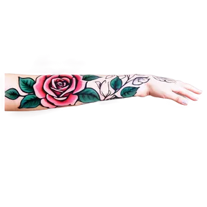 Rose Sleeve Tattoo Png 71 PNG Image