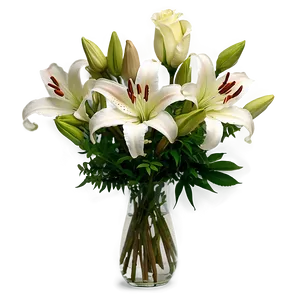 Roses And Lilies Bouquet Png 06212024 PNG Image