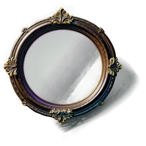 Round Mirror Frame Png 06212024 PNG Image