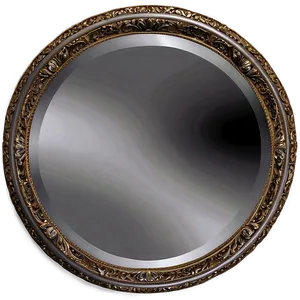 Round Mirror Frame Png Eru PNG Image