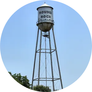 Round Rock Water Tower Texas PNG Image