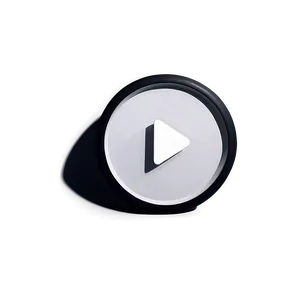 Round White Play Button Png 72 PNG Image