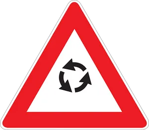 Roundabout Traffic Sign PNG Image