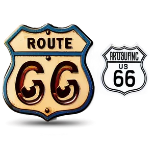 Route 66 Iconic Stops Png Lip PNG Image