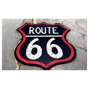 Route 66 Road Markings Png Uwm PNG Image