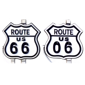 Route 66 Roadway Graphics Png 06212024 PNG Image