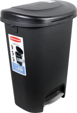 Rubbermaid Step On Trash Can PNG Image