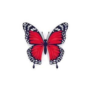 Ruby Red Butterfly Design Png Jyd77 PNG Image