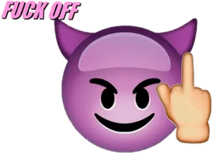 Rude Gesture Emoji PNG Image