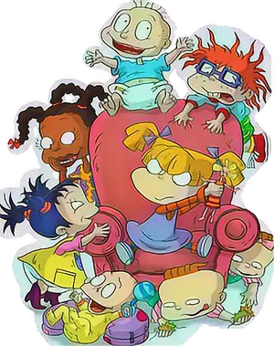 Rugrats Animated Group Adventure PNG Image