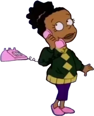 Rugrats Character On Phone PNG Image