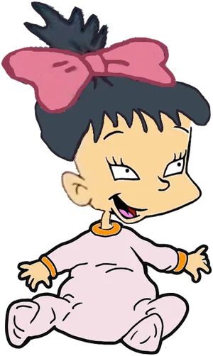 Rugrats Character Sitting Pose PNG Image