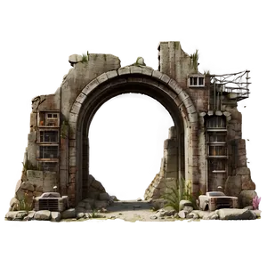 Ruined City Infrastructure Png Rkm84 PNG Image