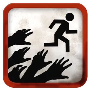 Running Man Iconand Hands PNG