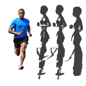 Running Silhouette PNG 05212024 PNG