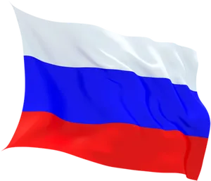 Russian National Flag Waving PNG Image