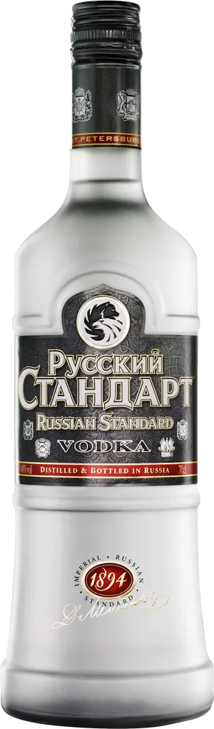 Russian Standard Vodka Bottle PNG Image