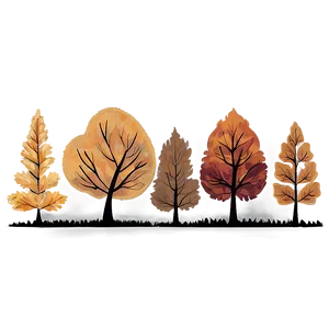 Rustic Autumn Trees Scene Png Dlt56 PNG Image