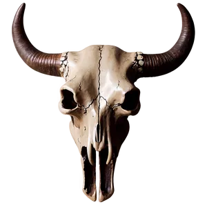 Rustic Bull Skull Art Png Bpe PNG Image