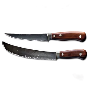 Rustic Butcher Knife Art Png Pkk40 PNG Image