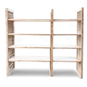 Rustic Empty Bookshelf Png 06272024 PNG Image