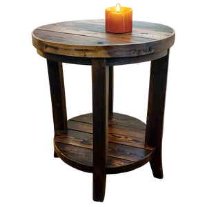 Rustic End Table Png 1 PNG Image