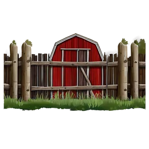 Rustic Farm Fence PNG 05242024 PNG