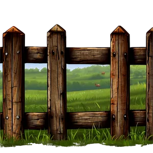 Rustic Farm Fence Png Shd PNG Image